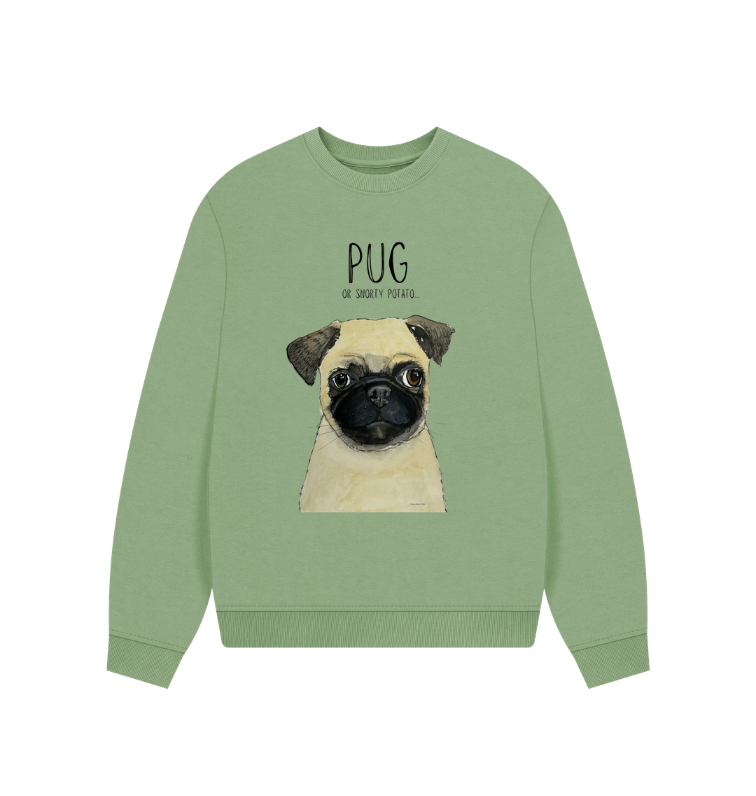 Pug Women's Oversized Sweatshirt
