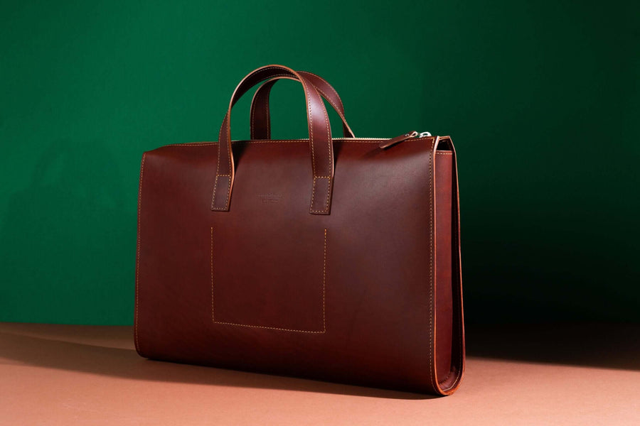 Classic Leather Briefcase – Sleek & Durable for Everyday Use by Craftory at brixbailey.com