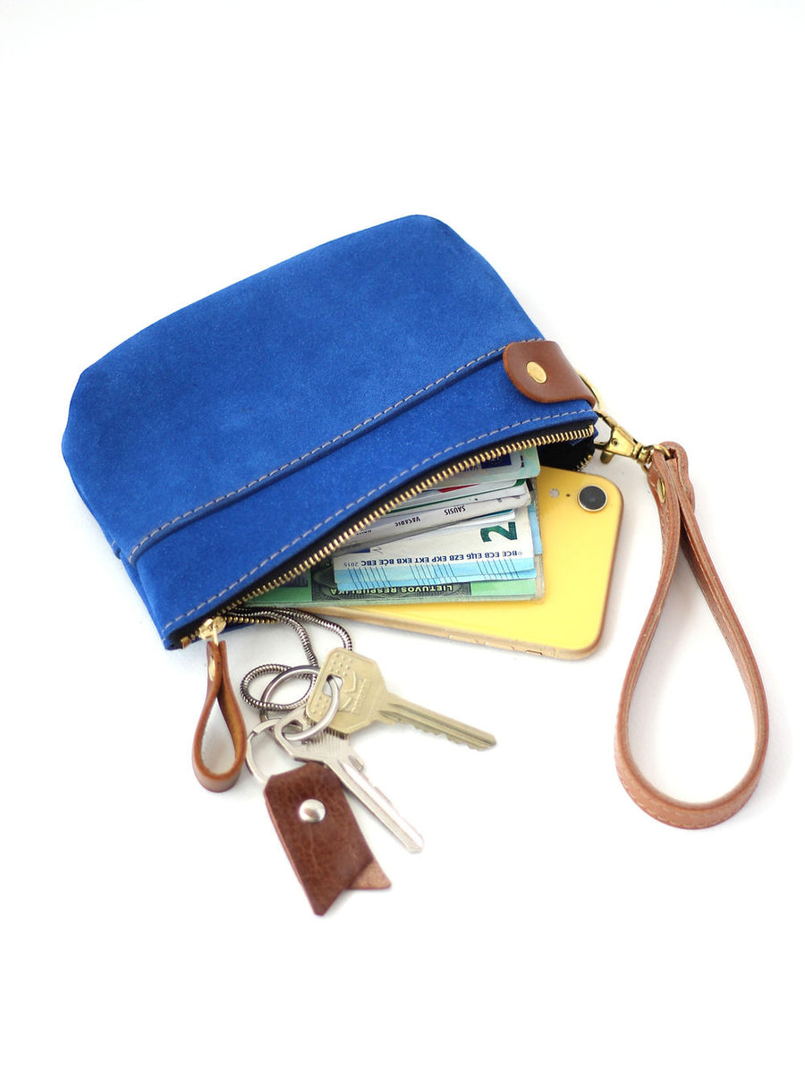 POUCH Wallet - Blue Suede