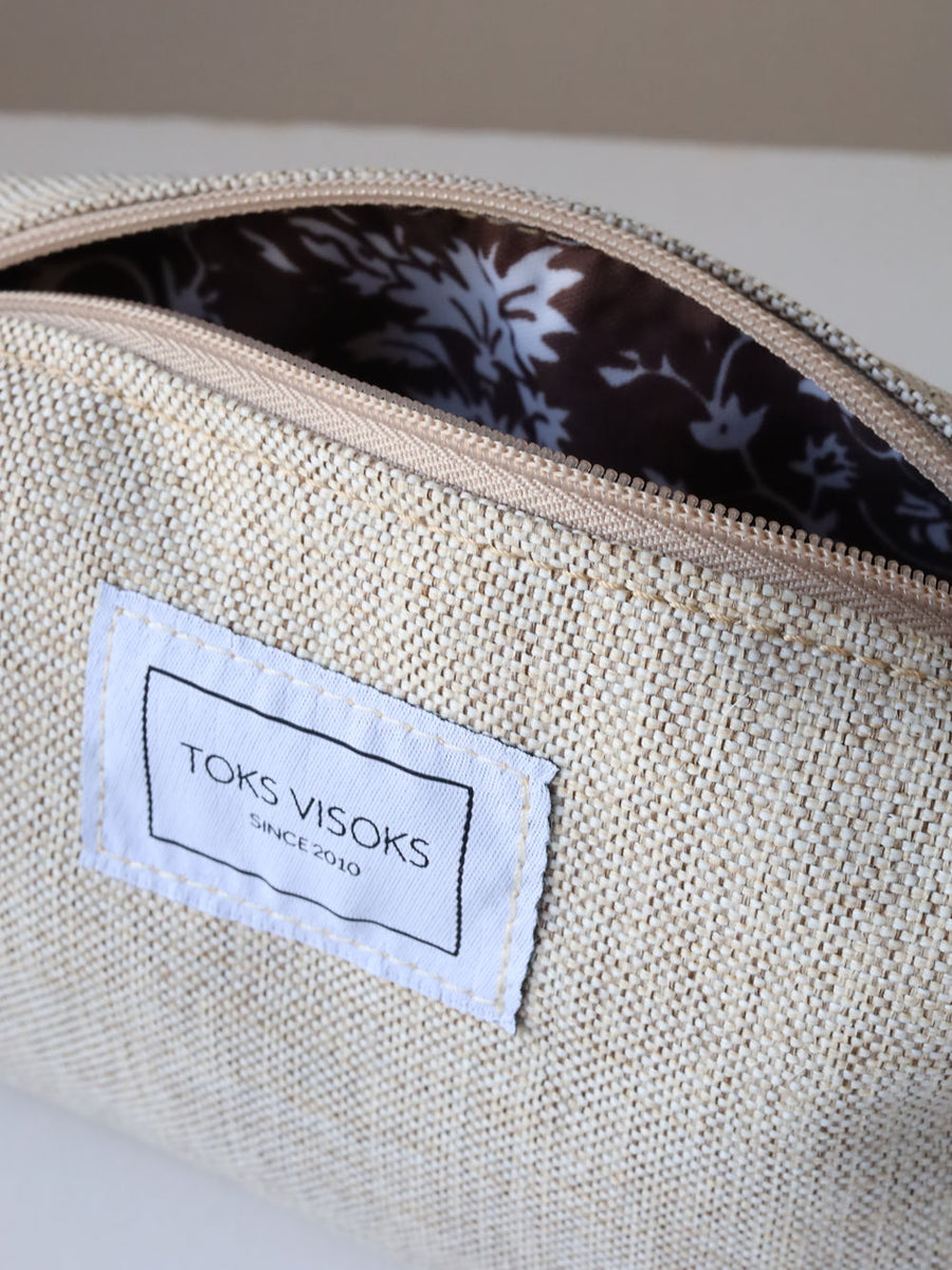 LORNA Makeup Bag - White Sand