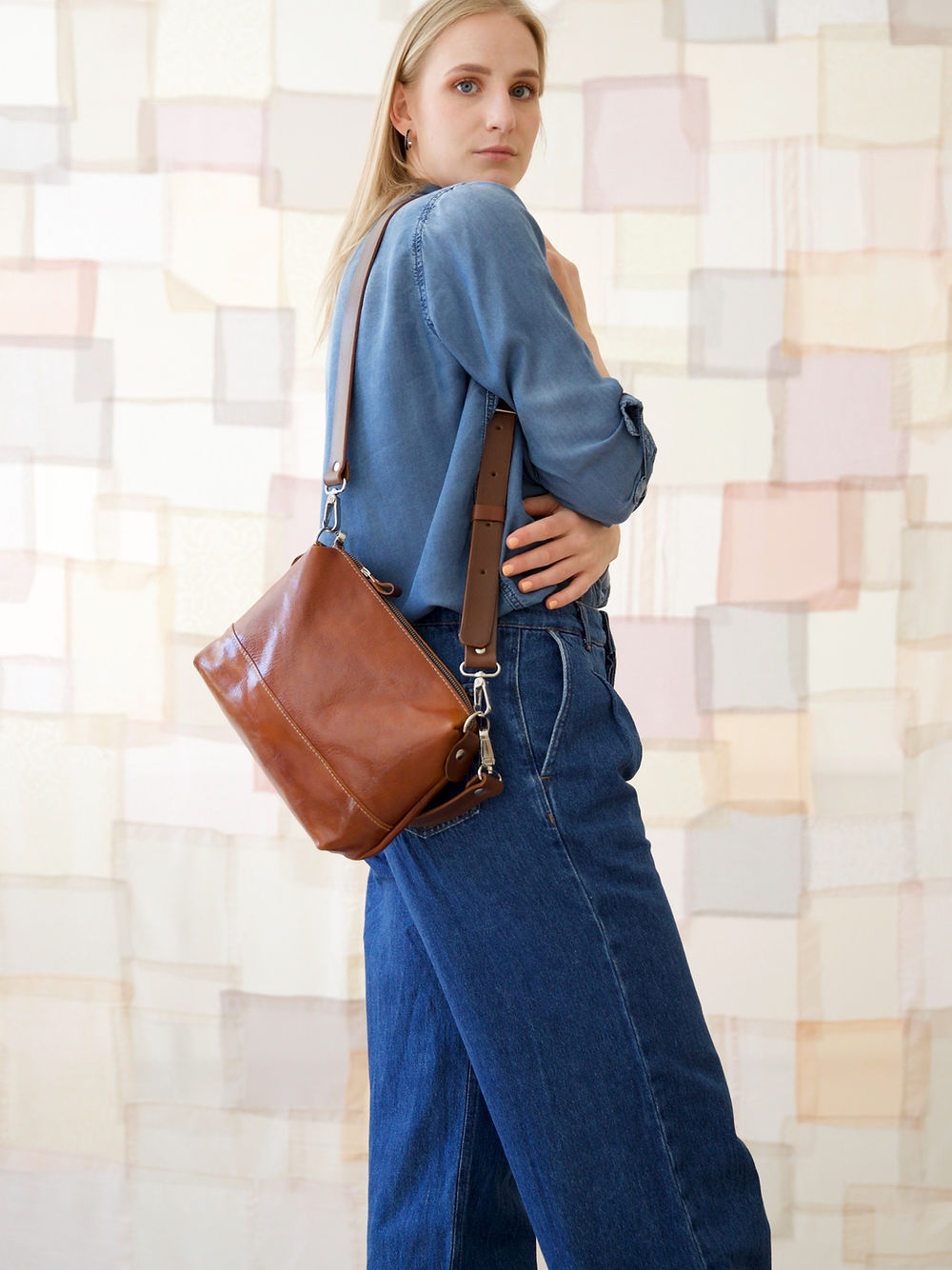 Robin Everyday Leather Bag – Handmade, Adjustable & Stylish by TOKS VISOKS at www.brixbailey.com