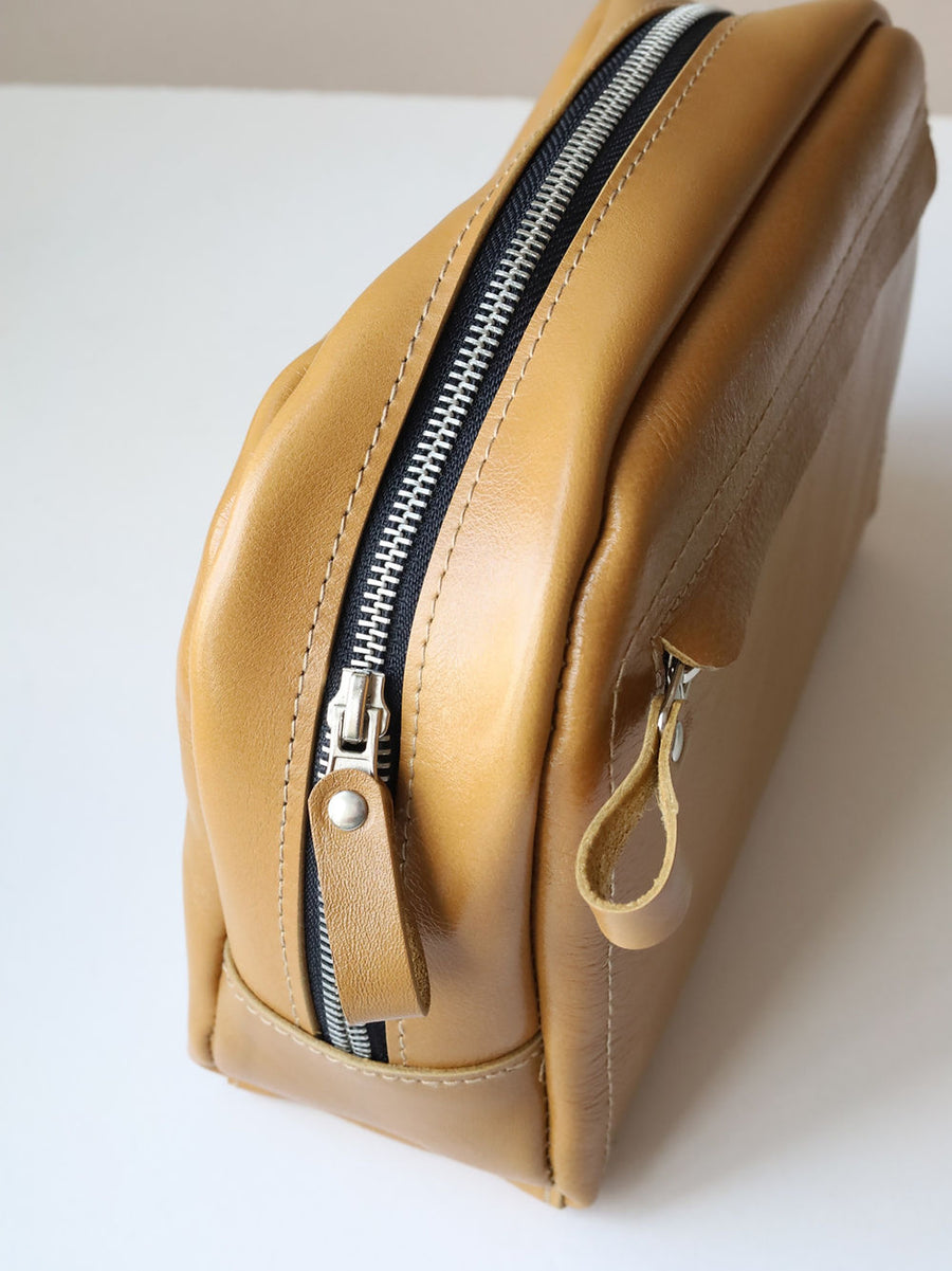 Douglas Hand-Made Leather Toiletry Bag – Perfect for Travel Essentials by TOKS VISOKS at www.brixbailey.com