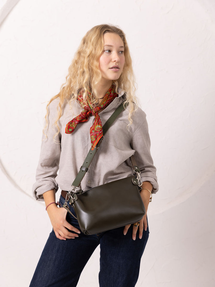 Tommy Leather Pouch Bag – Versatile Clutch with Secure Zipper by TOKS VISOKS at www.brixbailey.com