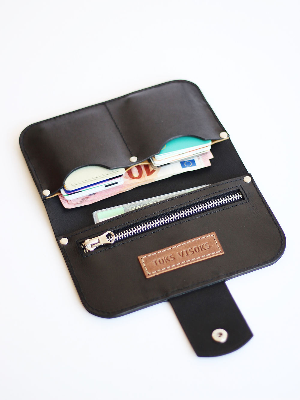 Handmade Leather Wallet by Toks Visoks – Spacious & Convenient by TOKS VISOKS at www.brixbailey.com