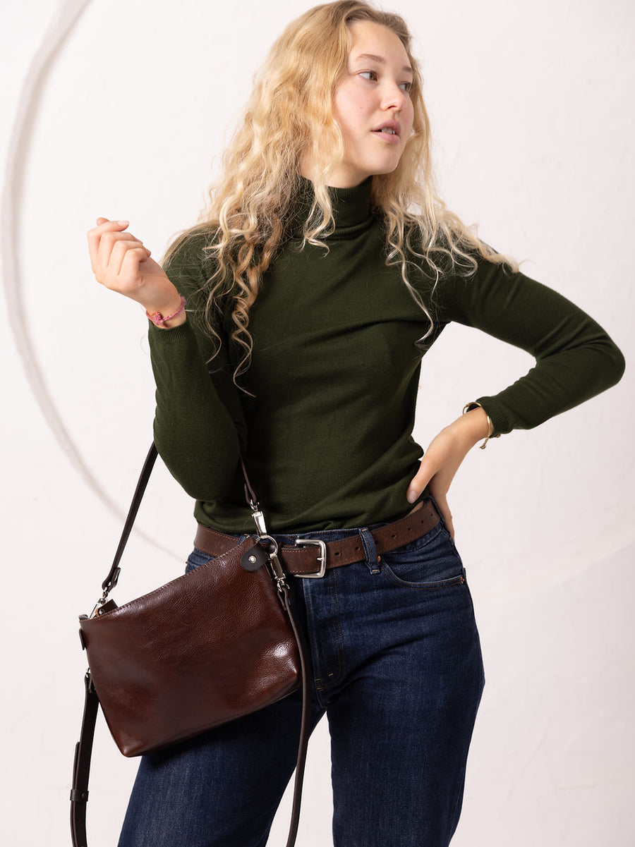 TOMMY Leather Pouch Bag – Versatile & Stylish Accessory by TOKS VISOKS at www.brixbailey.com