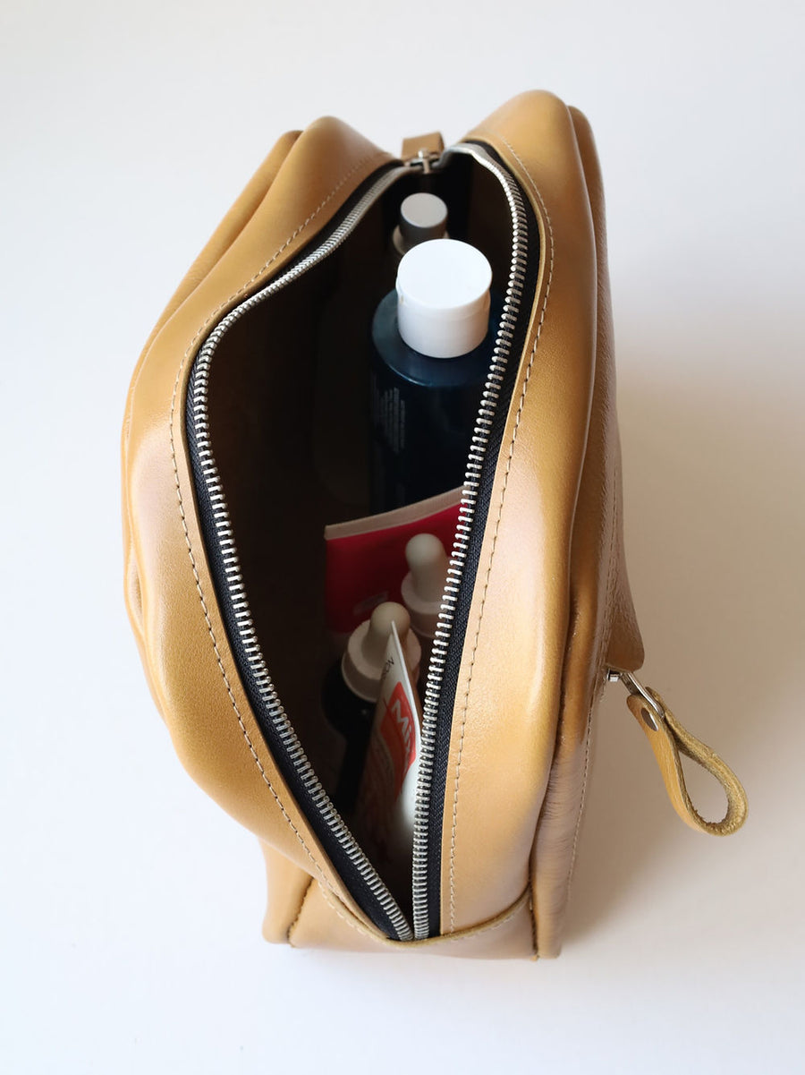 Douglas Handmade Leather Toiletry Bag – Spacious & Stylish by TOKS VISOKS at www.brixbailey.com