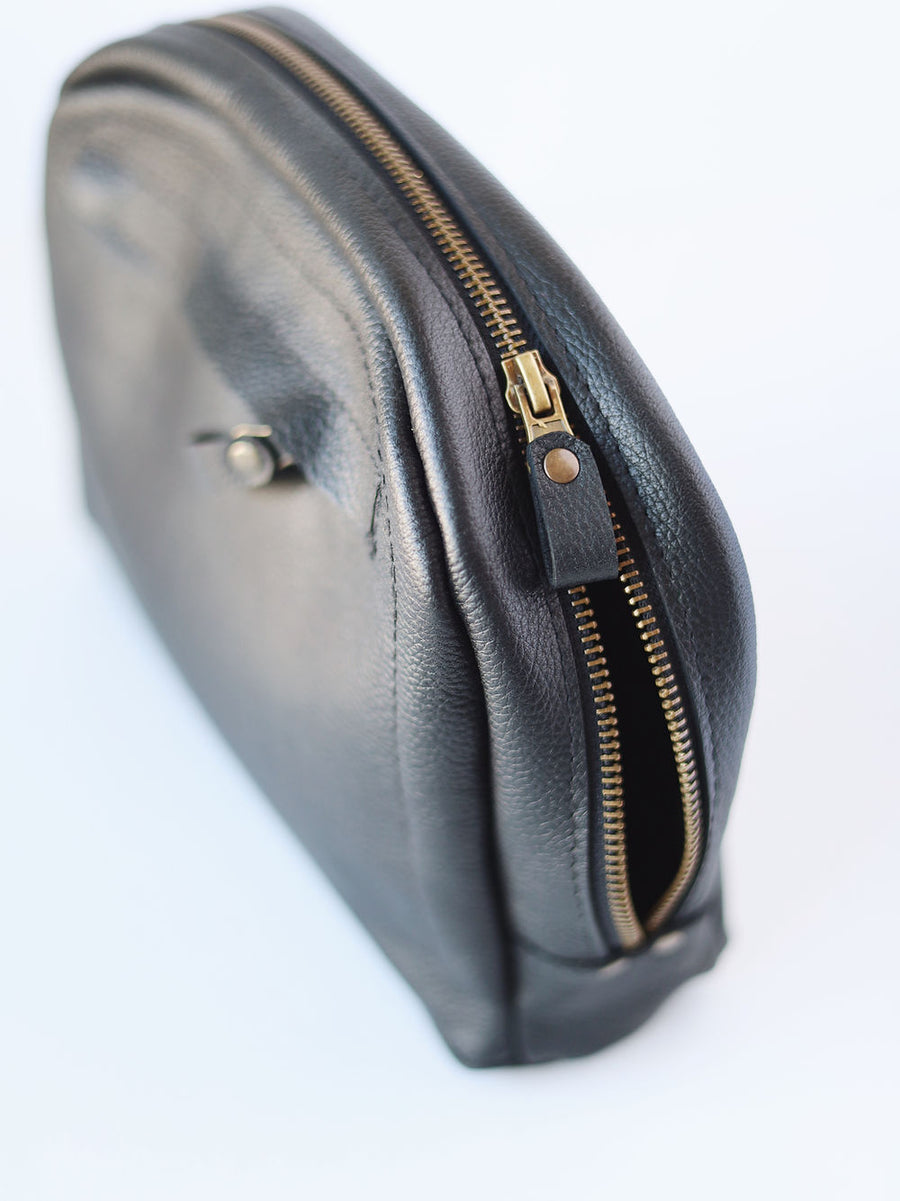 Douglas Handmade Leather Toiletry Bag – Spacious & Convenient by TOKS VISOKS at www.brixbailey.com