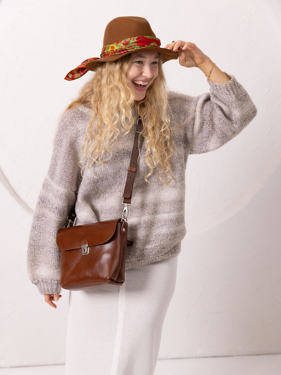 ARLO Leather Purse in Ginger – Stylish & Versatile Accessory by TOKS VISOKS at www.brixbailey.com