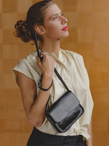 Charming Small Leather Bag – Perfect for Essentials & Date Night by TOKS VISOKS at www.brixbailey.com