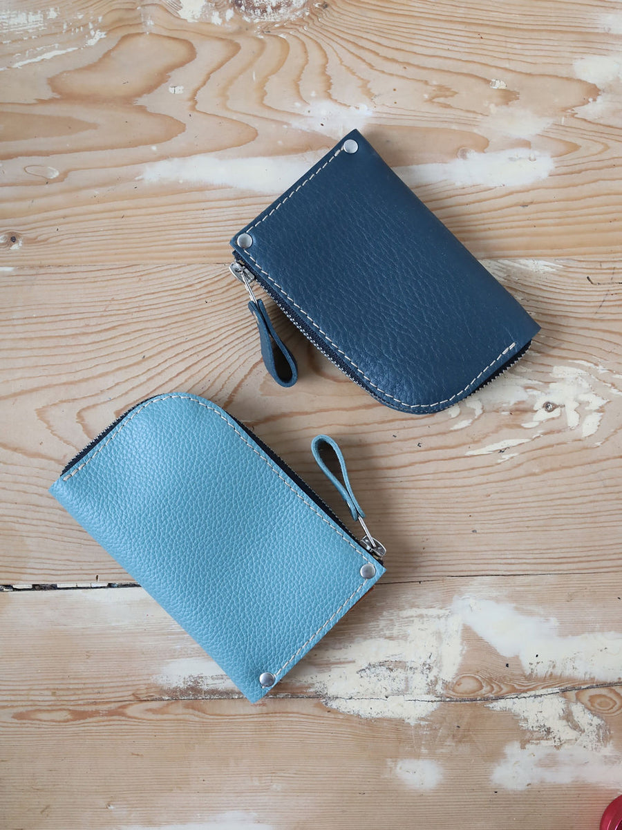 Compact WEDNESDAY Leather Wallet - Spacious & Stylish by TOKS VISOKS at www.brixbailey.com