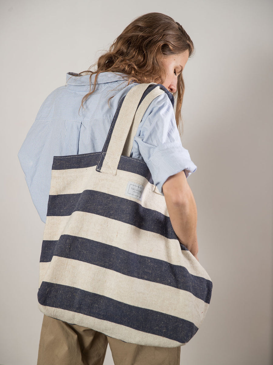 Eco-Friendly Oversized Tote Bag – Reclaimed Canvas & Spacious by TOKS VISOKS at www.brixbailey.com