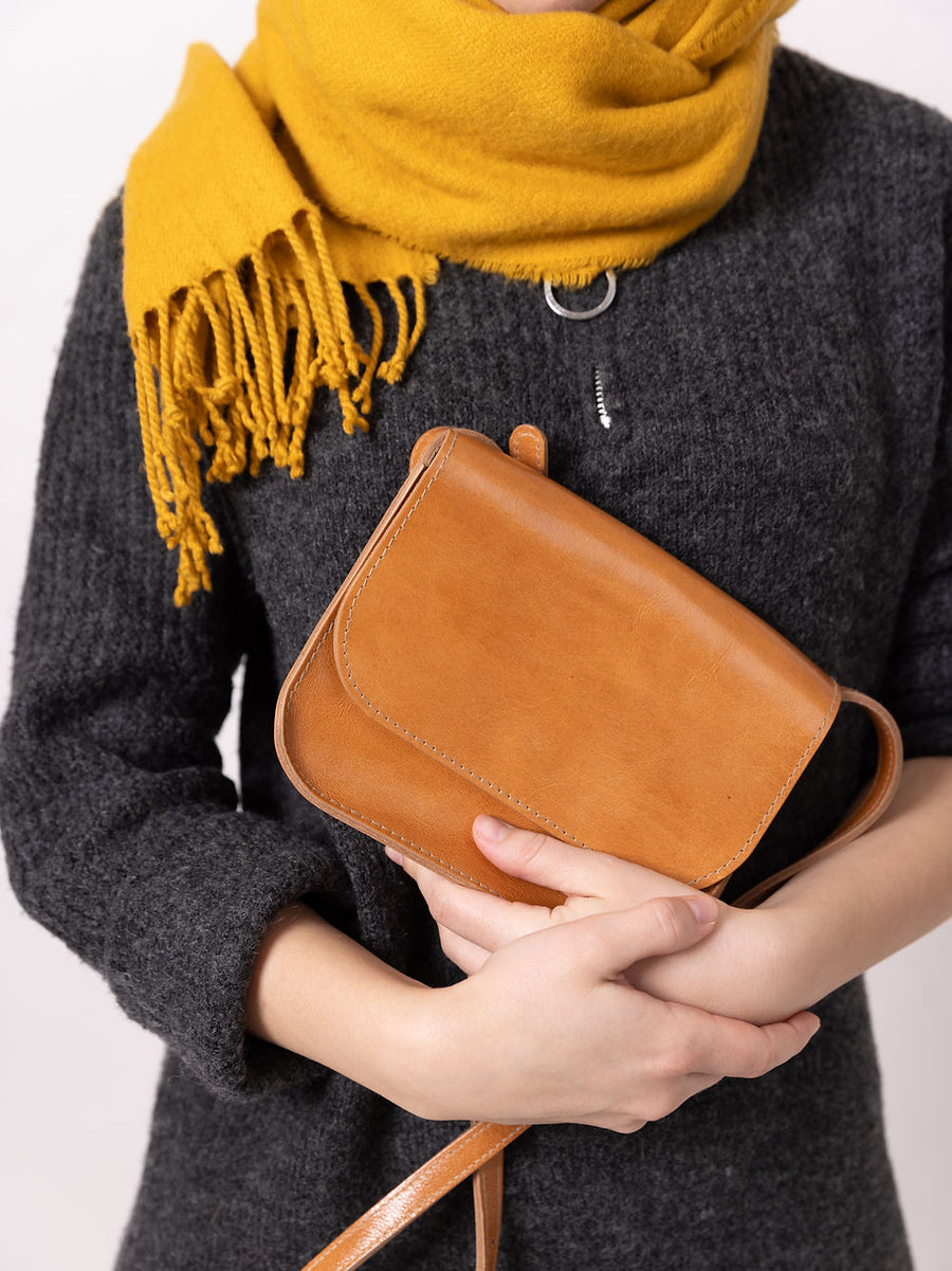 RUBY Handcrafted Leather Bag - Compact, Elegant & Secure by TOKS VISOKS at www.brixbailey.com