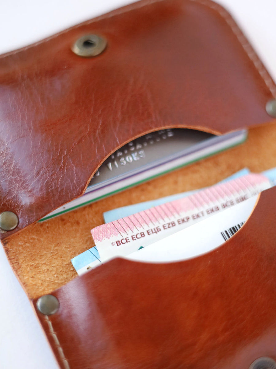 SUNDAY Wallet – Sleek Handmade Leather Card Holder by TOKS VISOKS at www.brixbailey.com