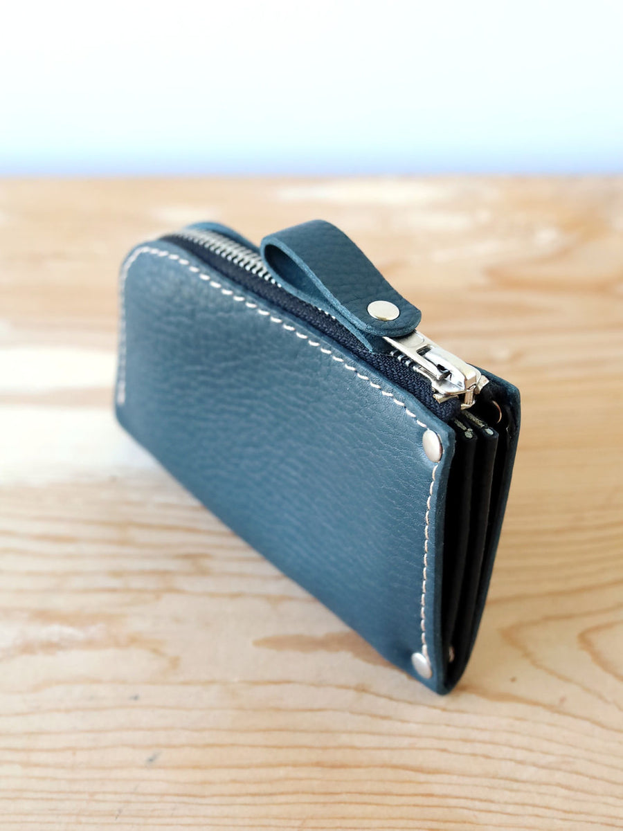 Compact WEDNESDAY Leather Wallet – Spacious & Stylish by TOKS VISOKS at www.brixbailey.com