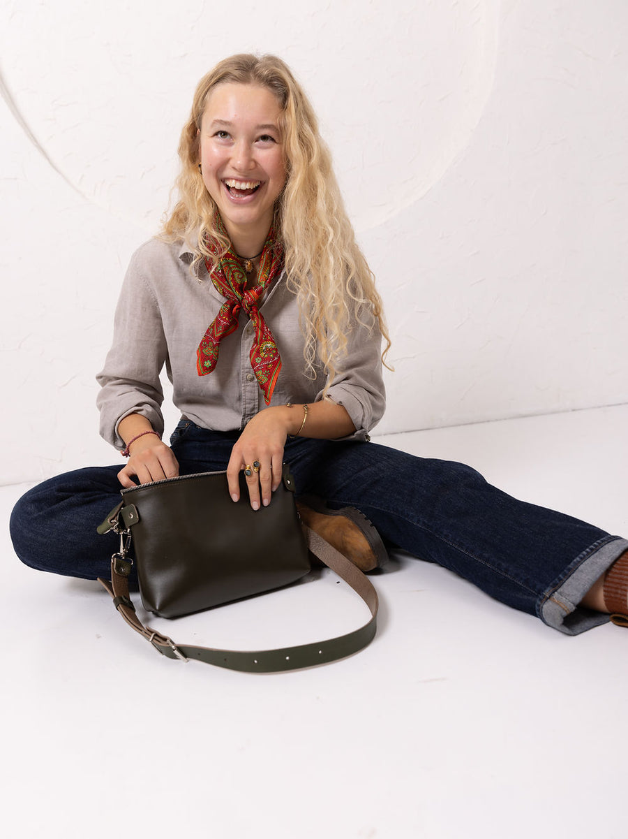 Versatile TOMMY Leather Pouch – Clutch & Bag Combo by TOKS VISOKS at www.brixbailey.com