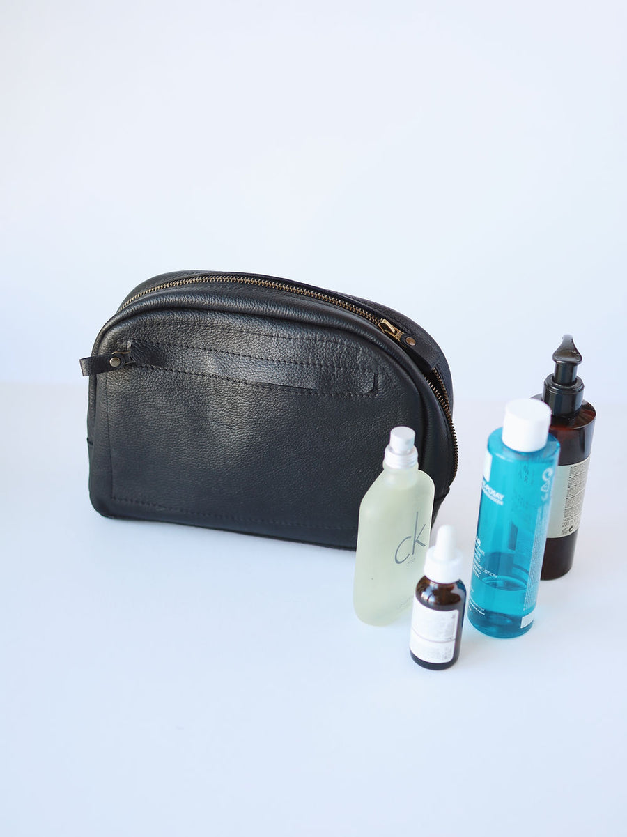 Douglas Hand-Made Leather Toiletry Bag – Perfect for Travel Essentials by TOKS VISOKS at www.brixbailey.com