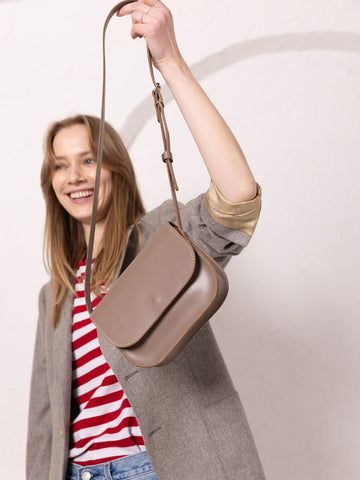 RUBY Small Leather Bag – Elegant, Compact & Versatile by TOKS VISOKS at www.brixbailey.com