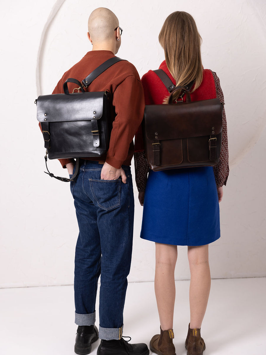 Hand-Made Leather Backpack BENJAMIN - Stylish & Functional by TOKS VISOKS at www.brixbailey.com