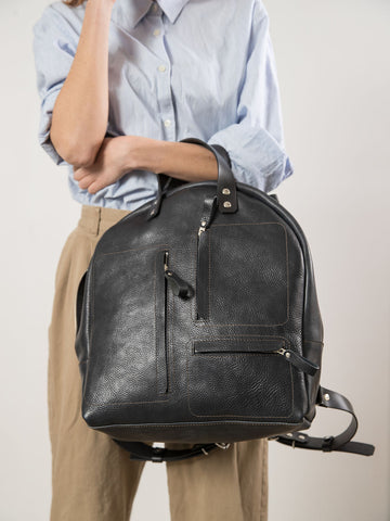 Handmade Gordon Leather Backpack – Secure & Stylish Travel Gear by TOKS VISOKS at www.brixbailey.com