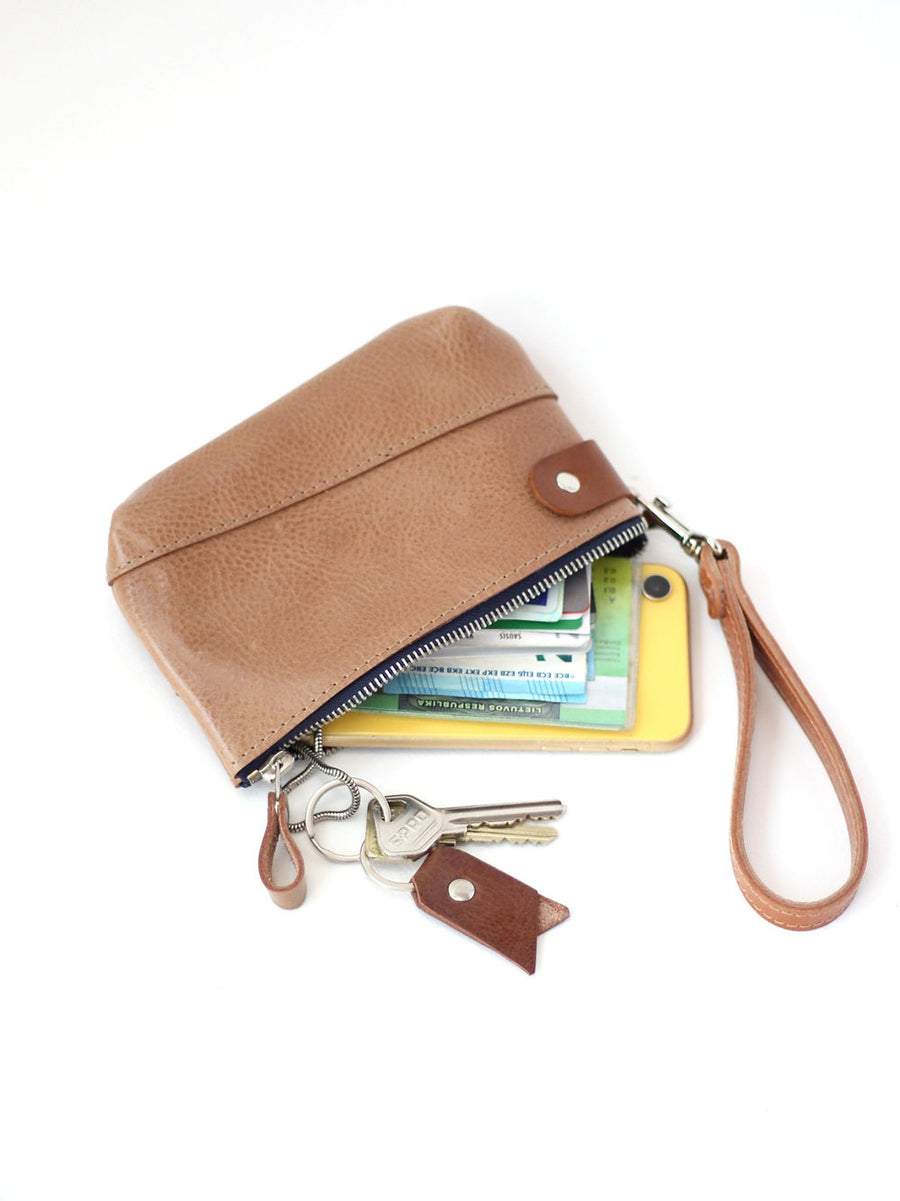 Versatile Handmade Leather Pouch – Multi-Purpose with Strap by TOKS VISOKS at www.brixbailey.com