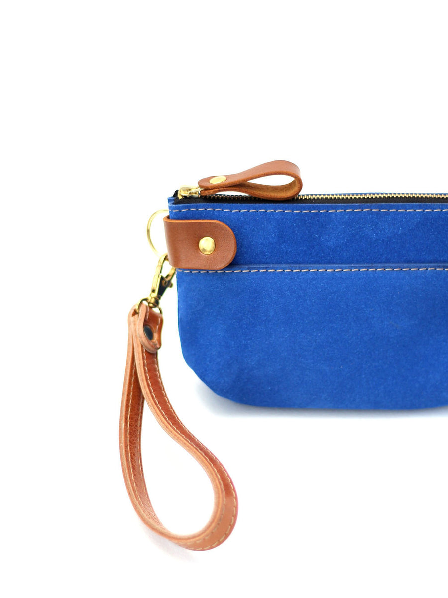 POUCH Wallet - Blue Suede