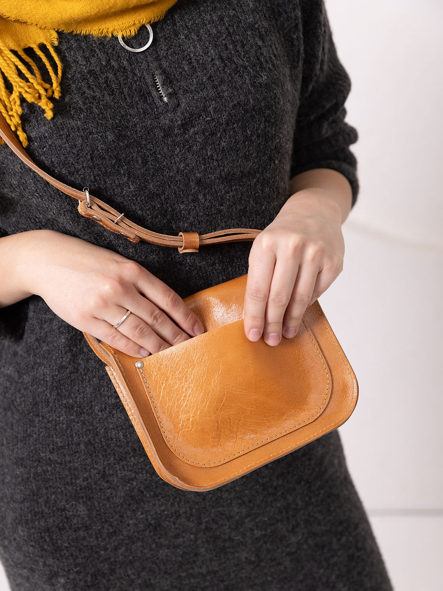 Charming Handmade Leather Purse – Perfect for Essentials by TOKS VISOKS at www.brixbailey.com