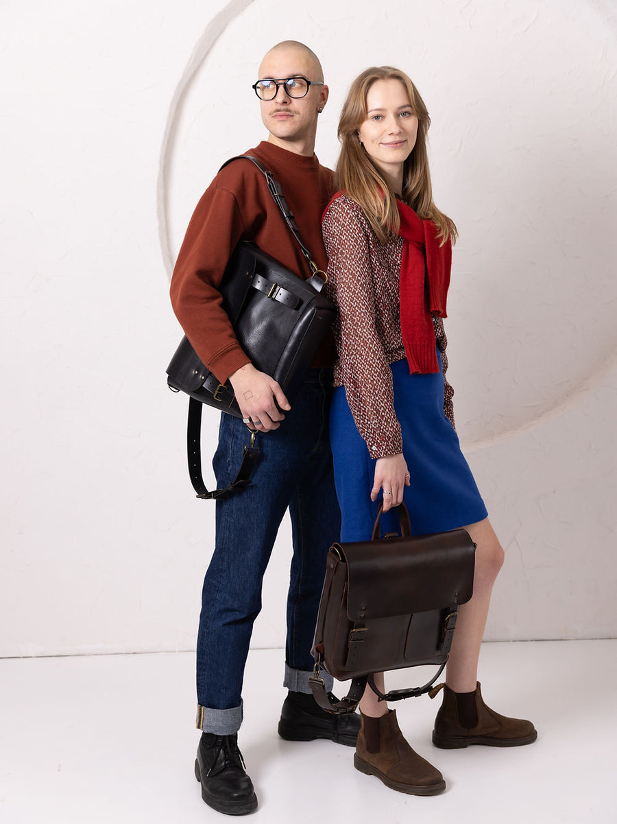 Hand-Made Leather Backpack BENJAMIN – Stylish & Versatile by TOKS VISOKS at www.brixbailey.com