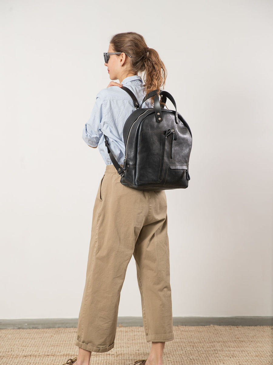 GORDON Handmade Leather Backpack – Fits 13″ Laptop & More by TOKS VISOKS at www.brixbailey.com