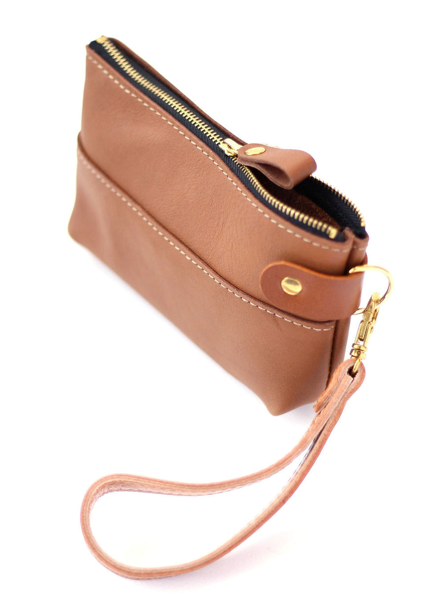 POUCH Wallet - Camel Brown Leather