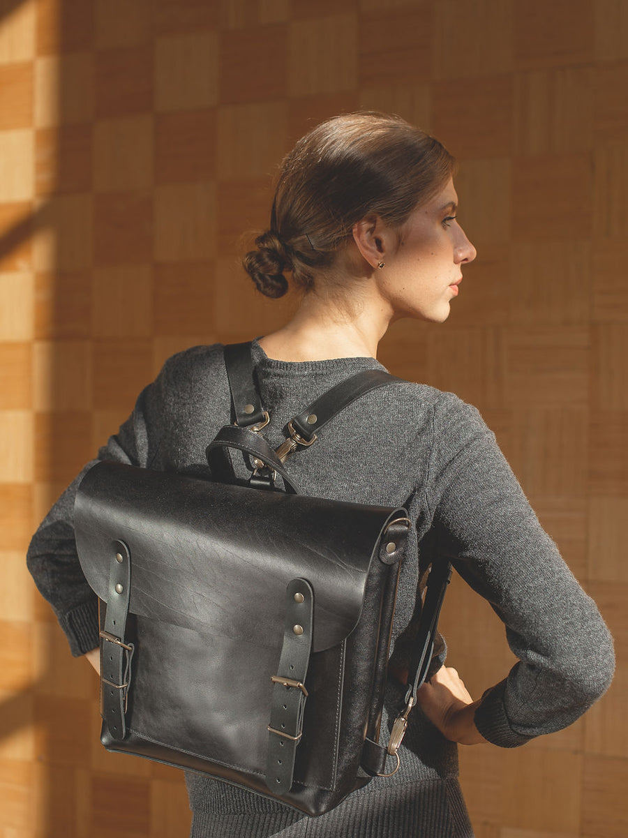 BENJAMIN Leather Backpack – Versatile & Hand-made by TOKS VISOKS at www.brixbailey.com