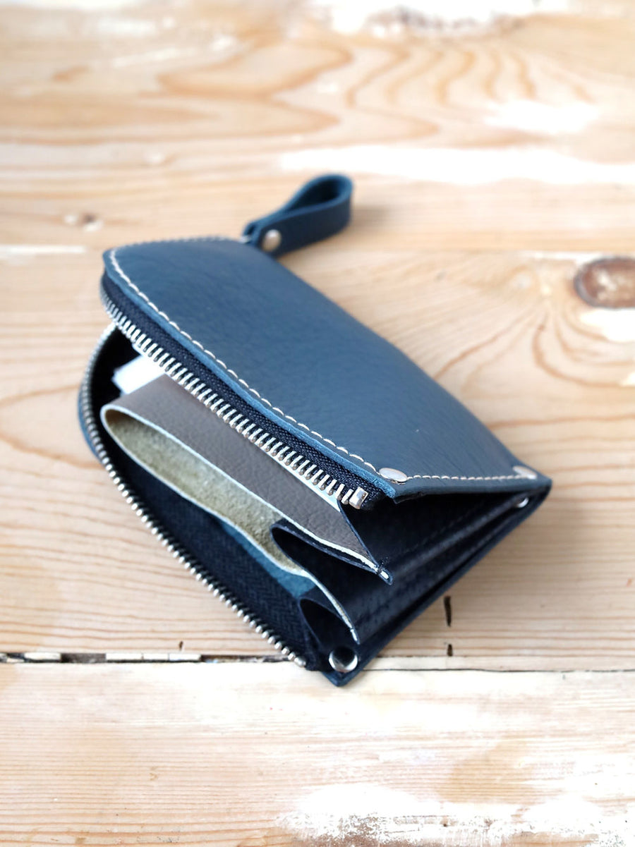 Compact WEDNESDAY Leather Wallet - Handmade & Spacious by TOKS VISOKS at www.brixbailey.com