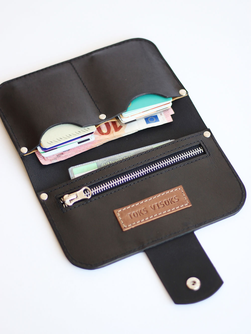 Handmade Leather Wallet by Toks Visoks – Crafted in Lithuania by TOKS VISOKS at www.brixbailey.com