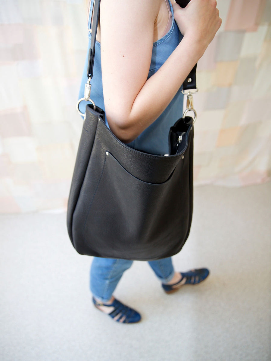 LULU Leather Tote Bag - Elegant, Minimalist Design by TOKS VISOKS at www.brixbailey.com