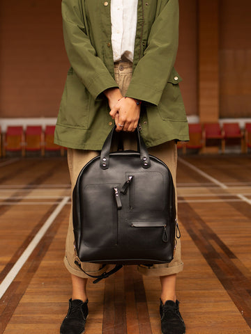 GORDON Handmade Leather Backpack – Fits 13″ Laptop & More by TOKS VISOKS at www.brixbailey.com