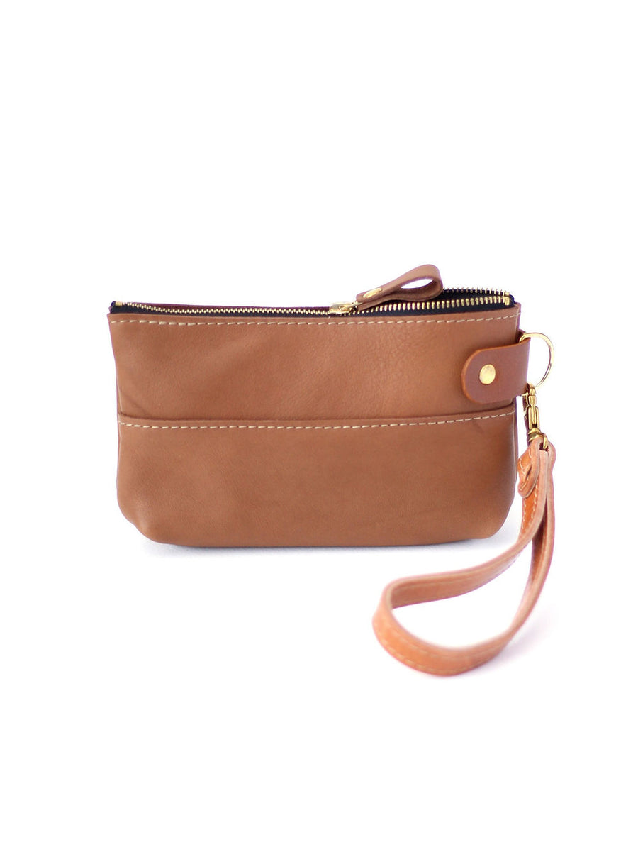 POUCH Wallet - Camel Brown Leather