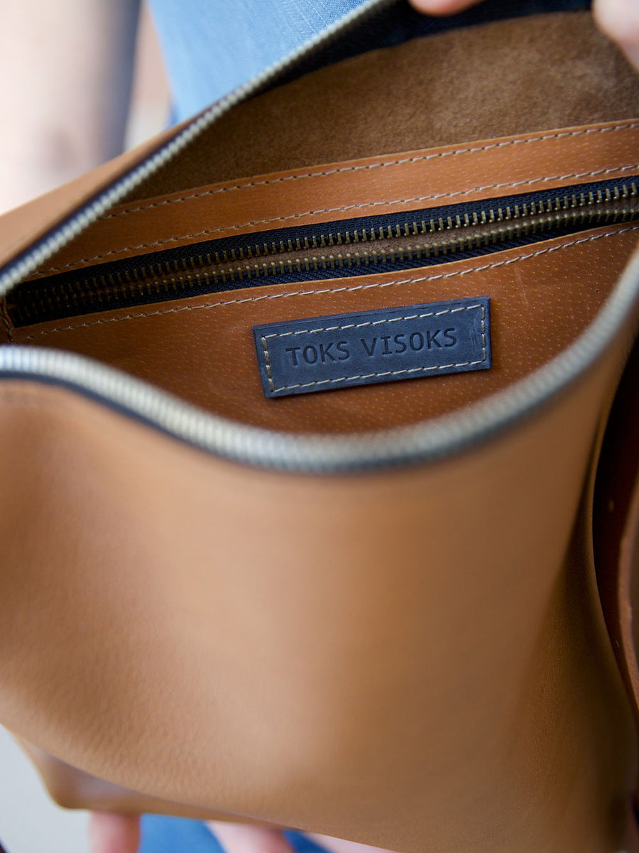 ROBIN Leather Everyday Bag – Handmade & Stylish Essentials Carrier by TOKS VISOKS at www.brixbailey.com