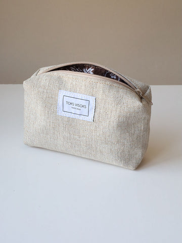 LORNA Makeup Bag - White Sand