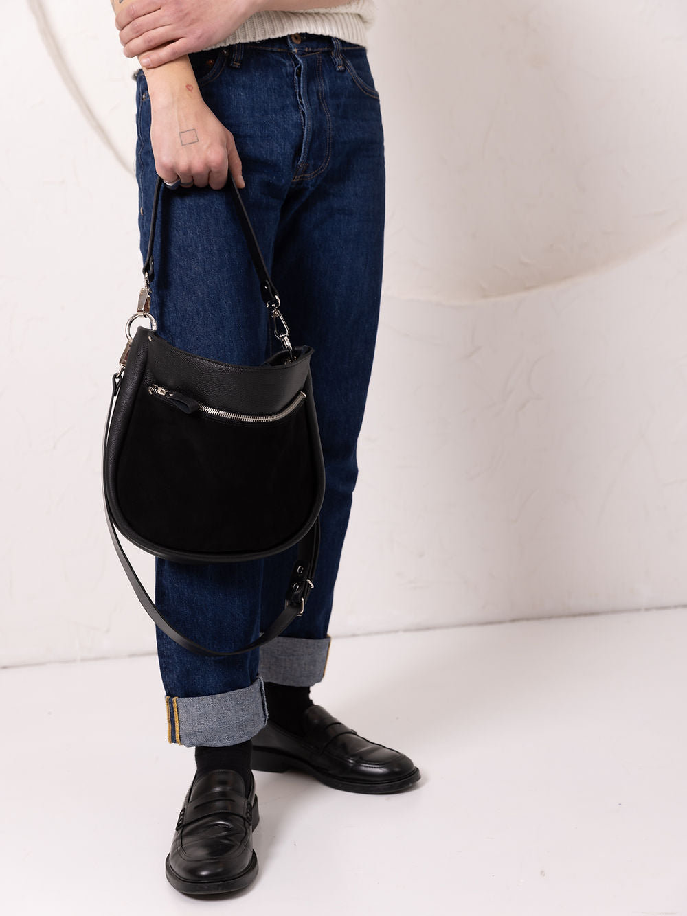 Stella Handmade Leather & Suede Handbag – Versatile & Chic by TOKS VISOKS at www.brixbailey.com