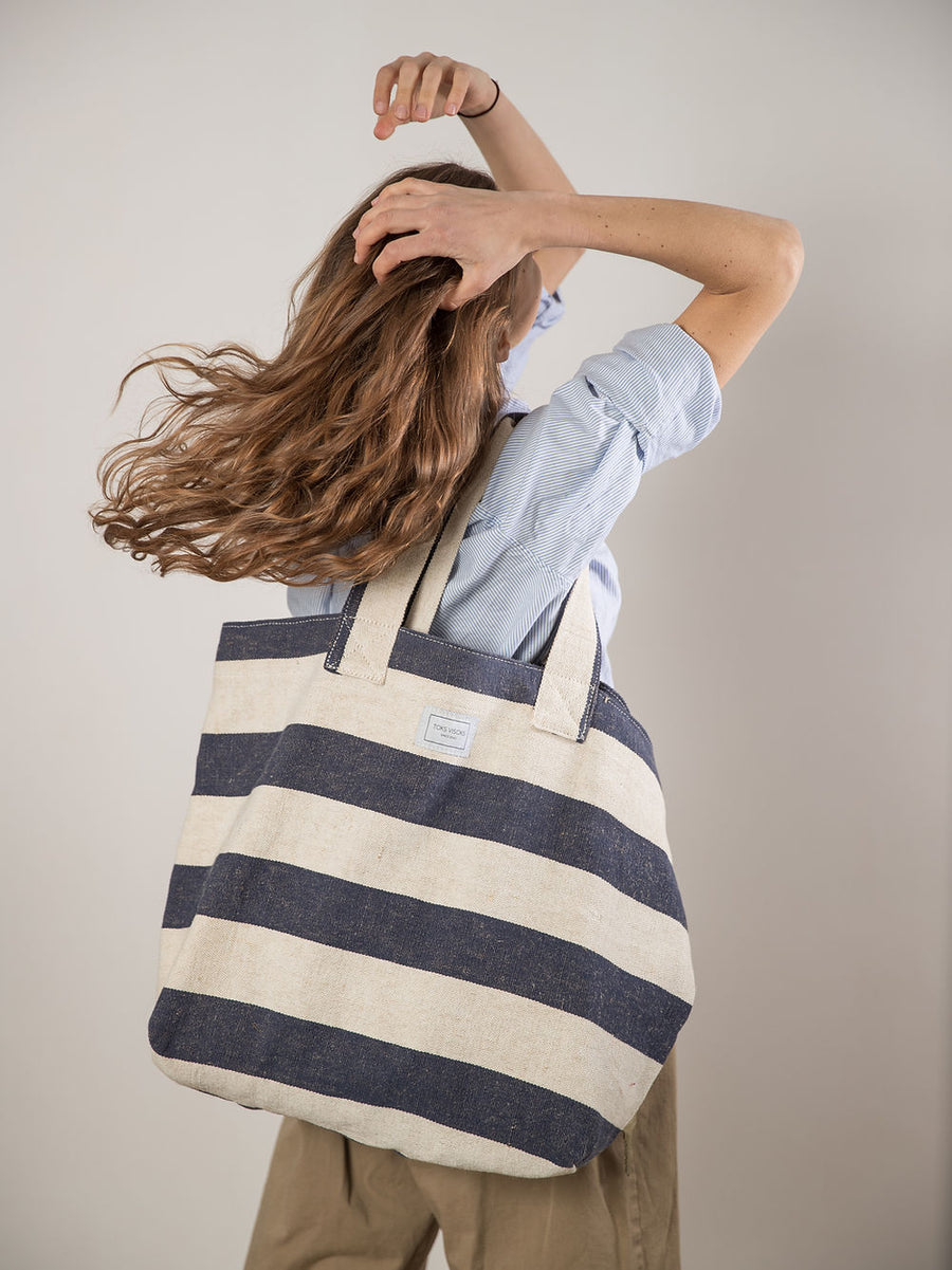 TOKS VISOKS Oversized Beach Bag – Sustainable & Spacious by TOKS VISOKS at www.brixbailey.com