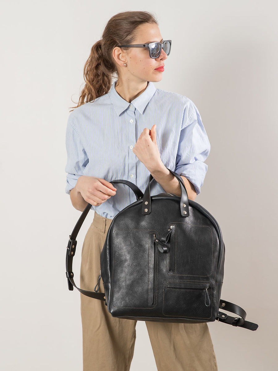 Handmade Gordon Leather Backpack – Stylish & Spacious by TOKS VISOKS at www.brixbailey.com