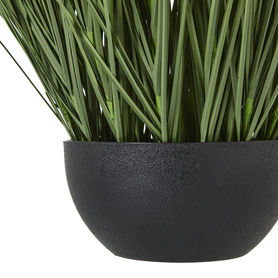 90cm tall artificial onion grass plant in black pot, lifelike green foliage, perfect for home decor by Sostter at brixbailey.com