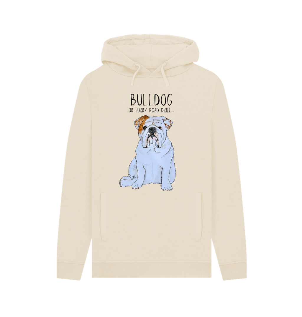 Bulldog Power: Furry Road Drill Men’s Hoodie for Ultimate Cool!