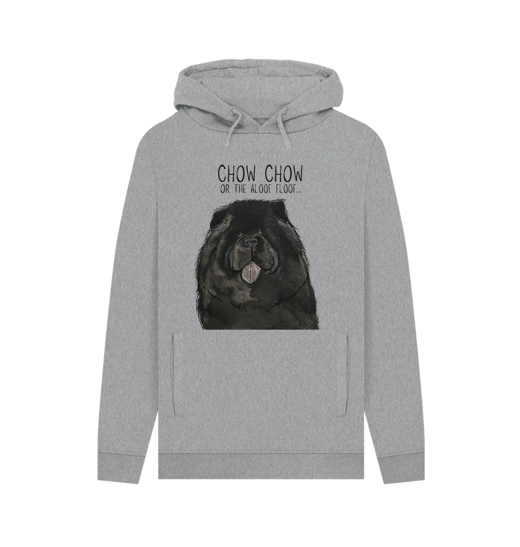 Black Chow Chow 'The Aloof Floof' Men's Hoodie – Stylish and Cozy