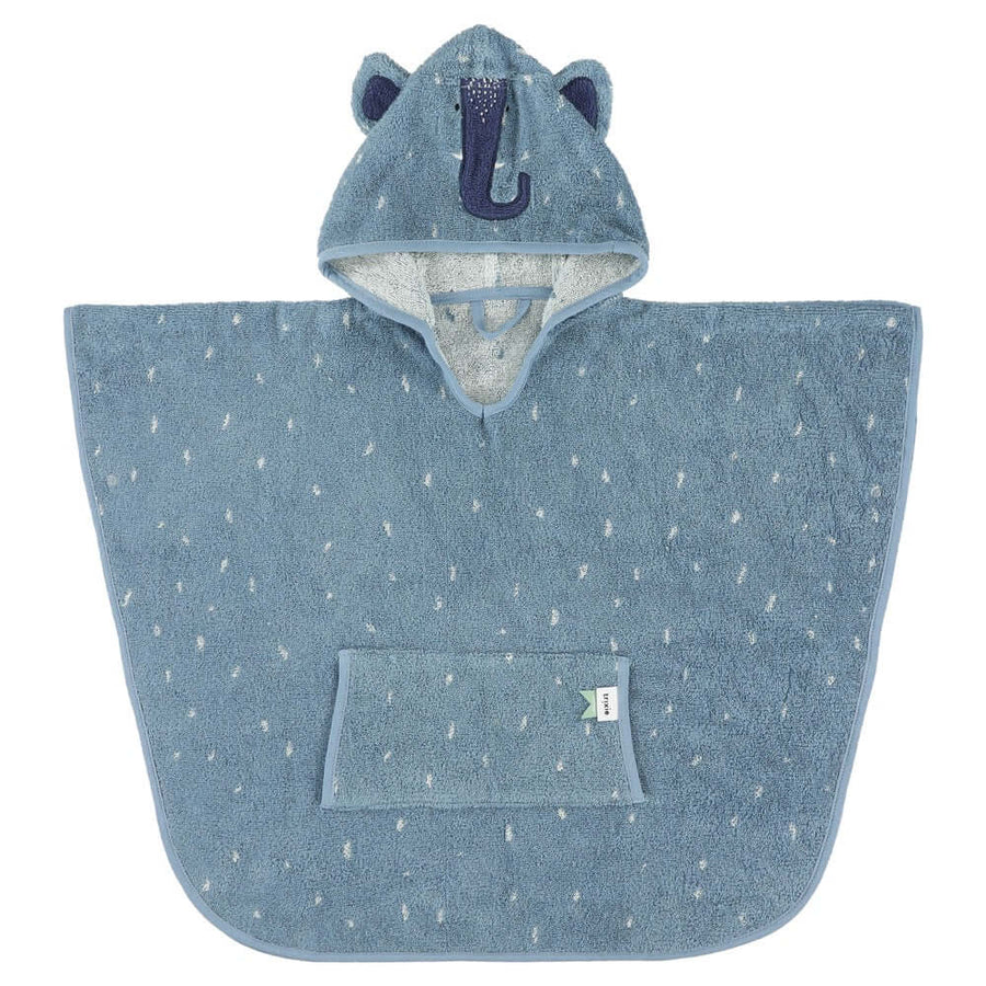 Organic Cotton Hooded Poncho for Kids – Soft & Fun Animal Design by Trixie Baby at brixbailey.com