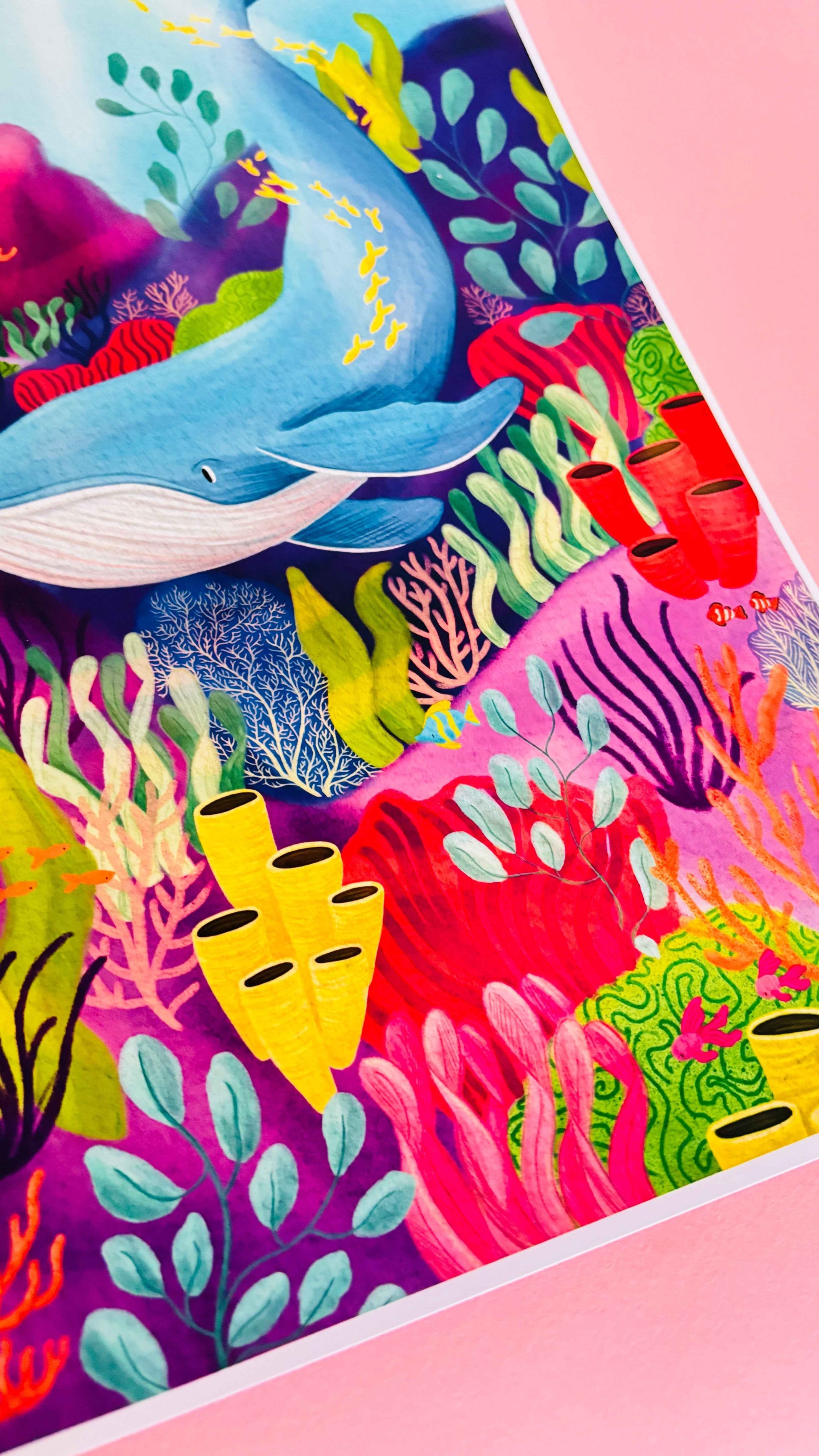 Ocean Art Print- Colourful Home Decor: Multiple Sizes