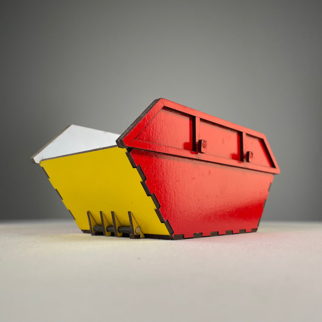 Skip Waste Container - Flatpack Model Kit by Curious Rabbit ®