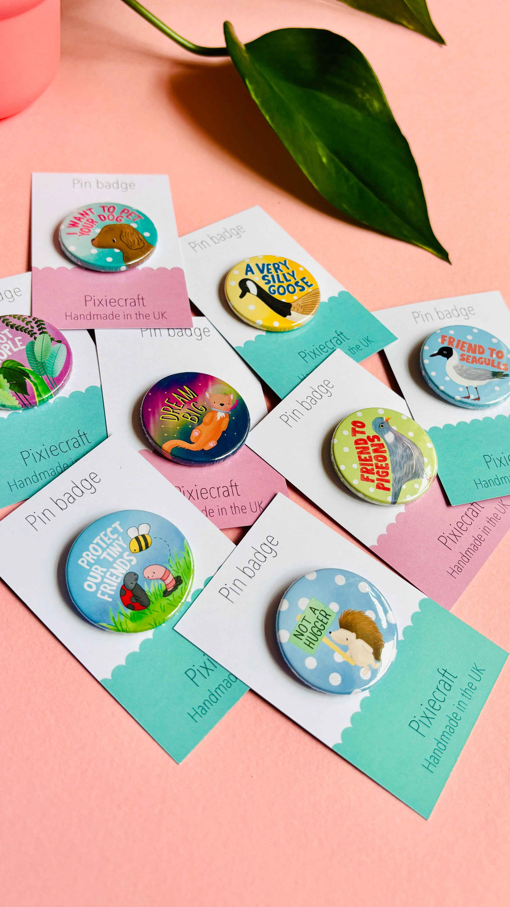 Plants Not People Funny Badge or Magnet