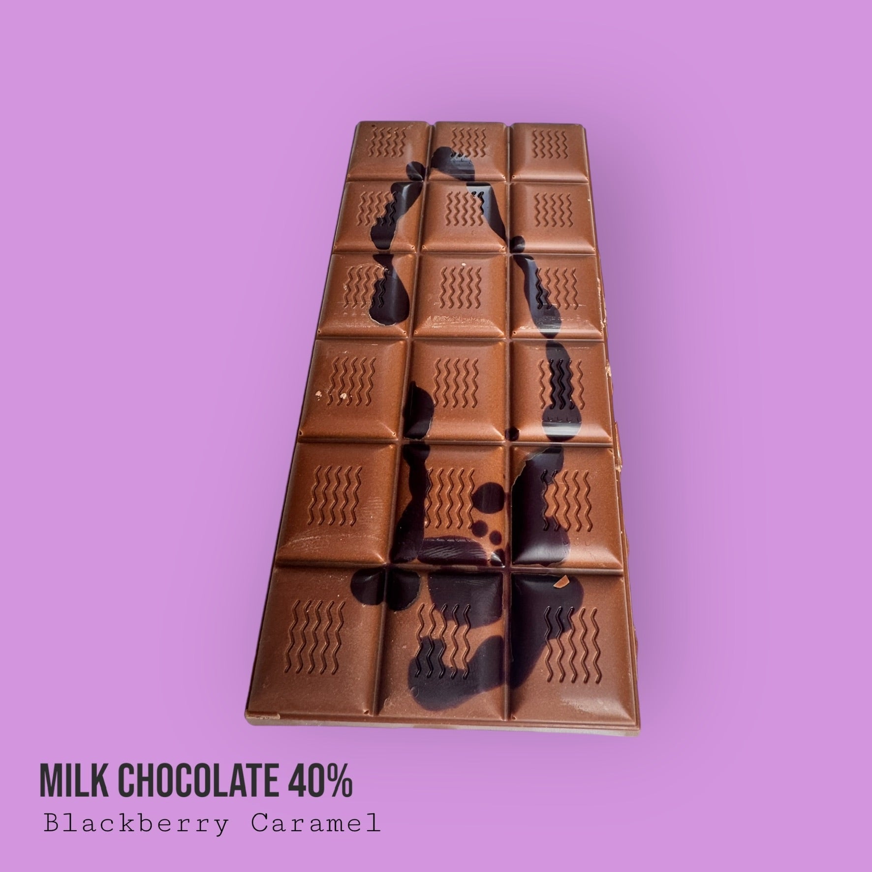 Milk 40% Blackberry Caramel Bar 110g