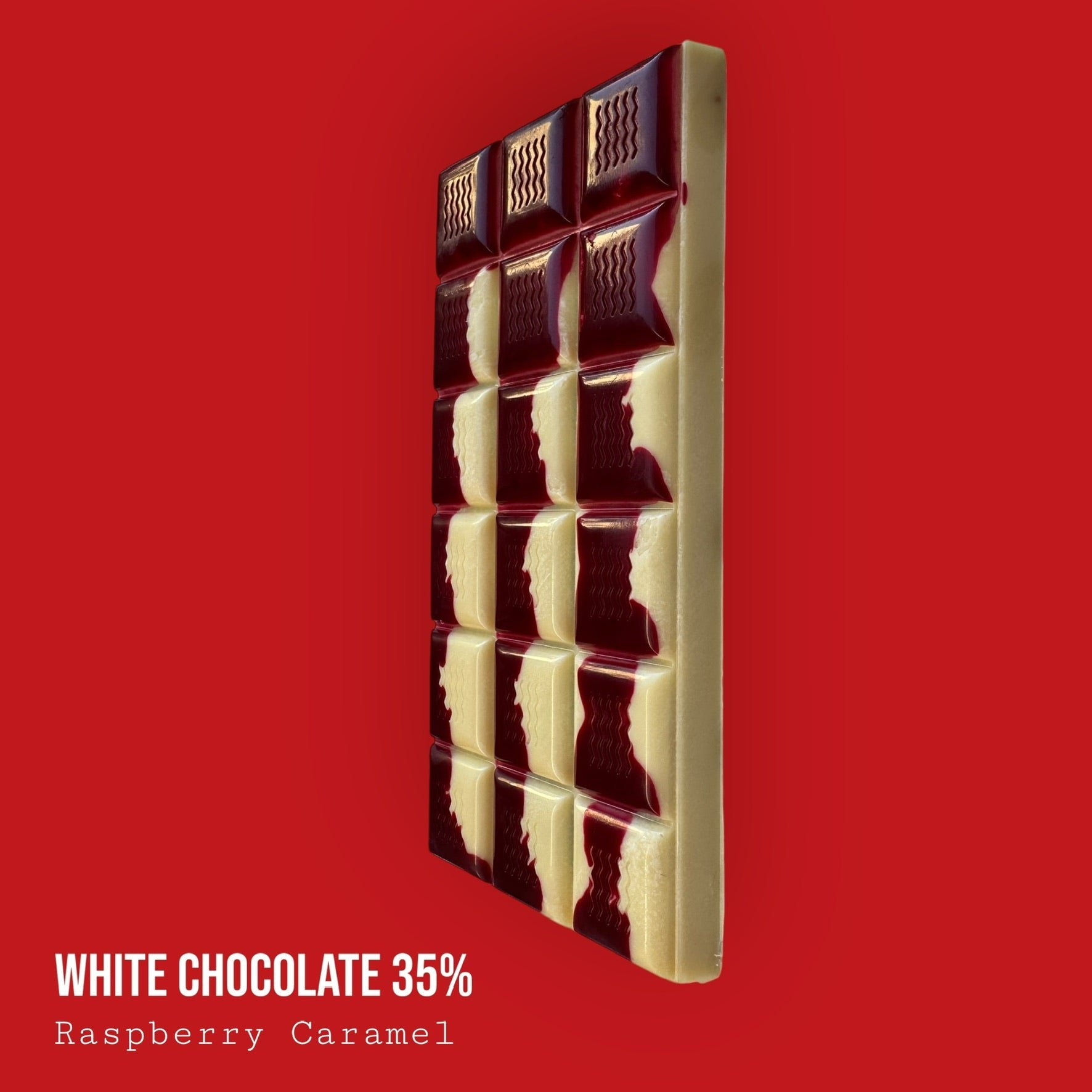 White Chocolate Raspberry Caramel Bar 120g
