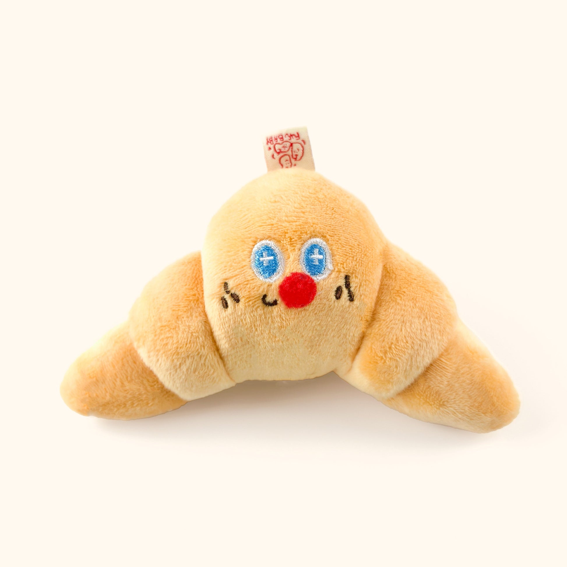 Croissant Plush Toy with Clip